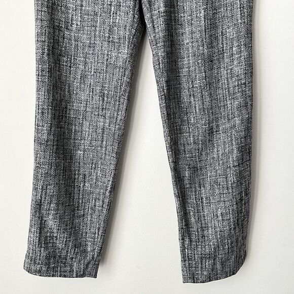 St. John Pants Gray Emma Wool Blend Straight Leg Classic Trouser Career 12 - Picture 6 of 9